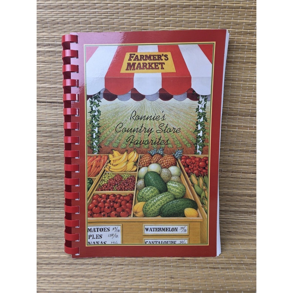 Ronnie's Country Store Cookbook Winston-Salem, NC 2001 Spiral Rare Maya Angelou